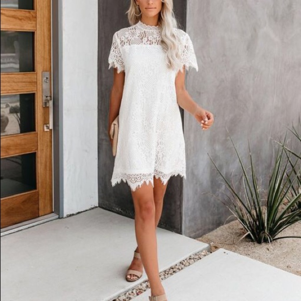 White Lace Dress (VICI)